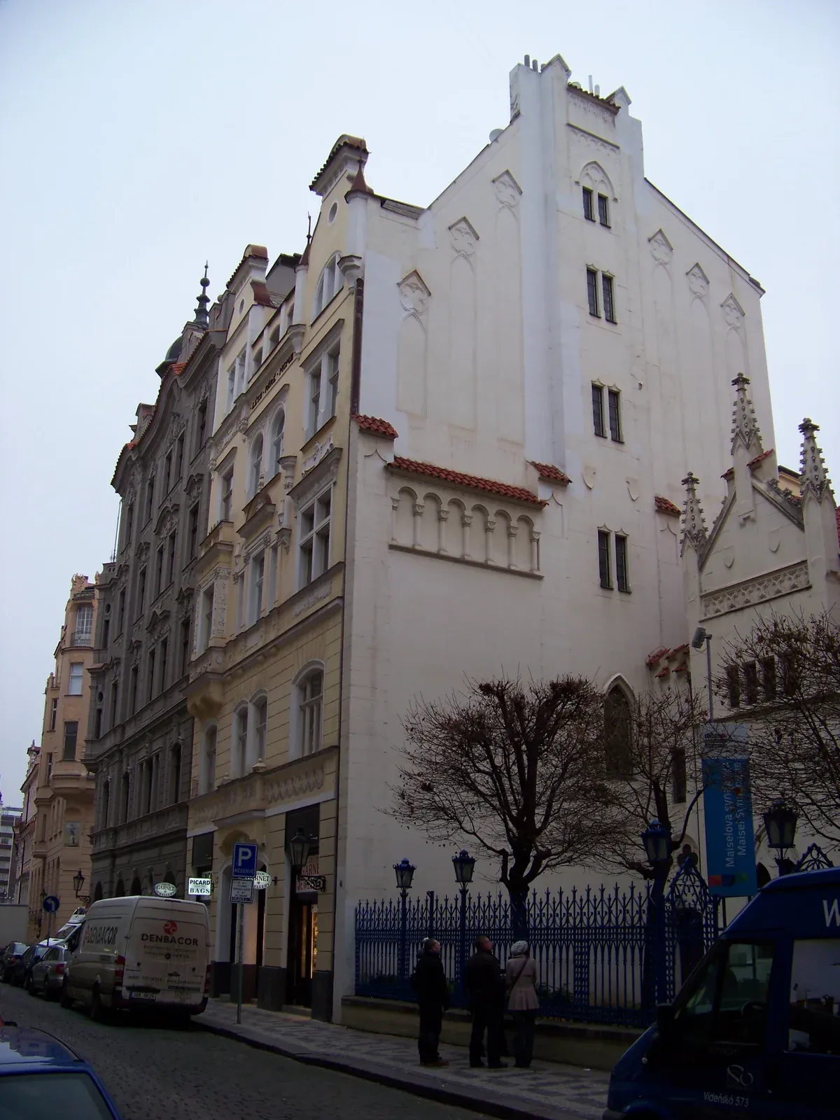 Buildings on Maiselova street during a private Prague Jewish Quarter tour