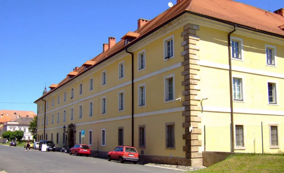 Magdeburg Barracks building in Terezin visited on a Terezin tour from Prague